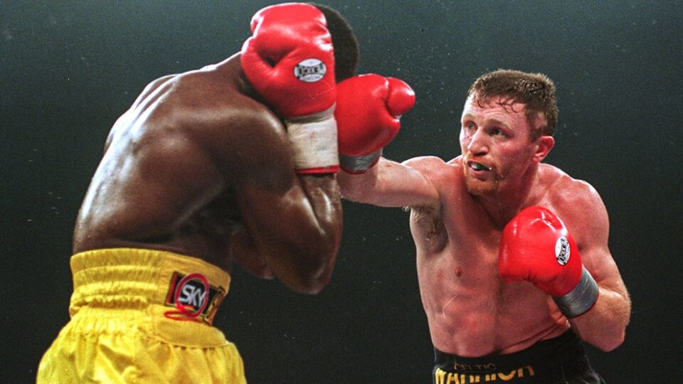 Chris Eubank and Steve Collins in the battle of Millstreet