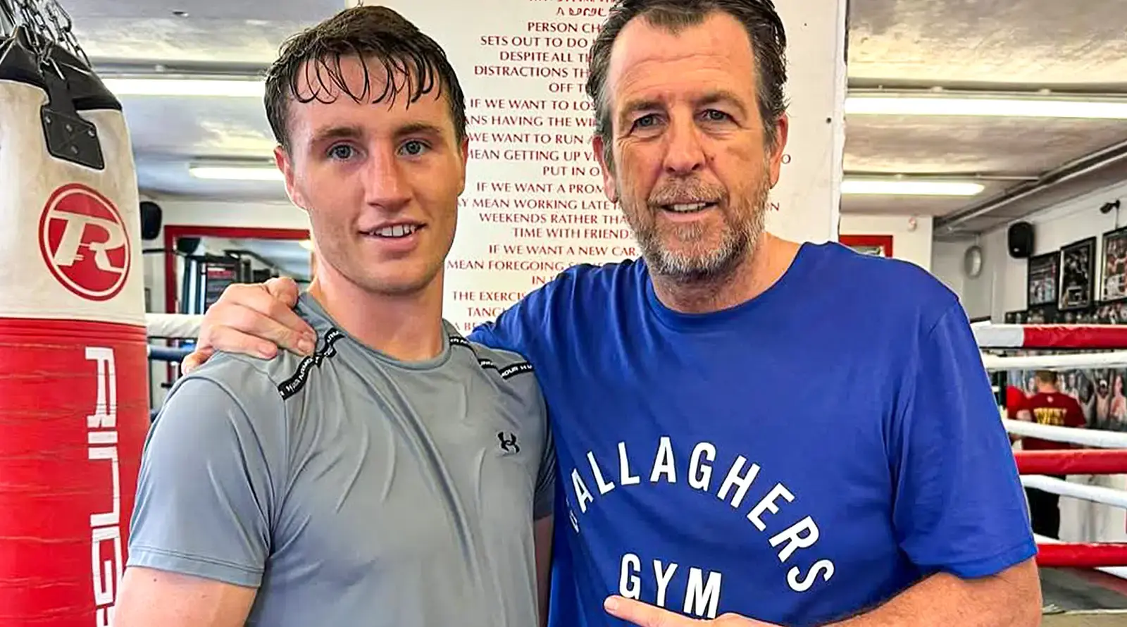 Huey Malone with Joe Gallagher
