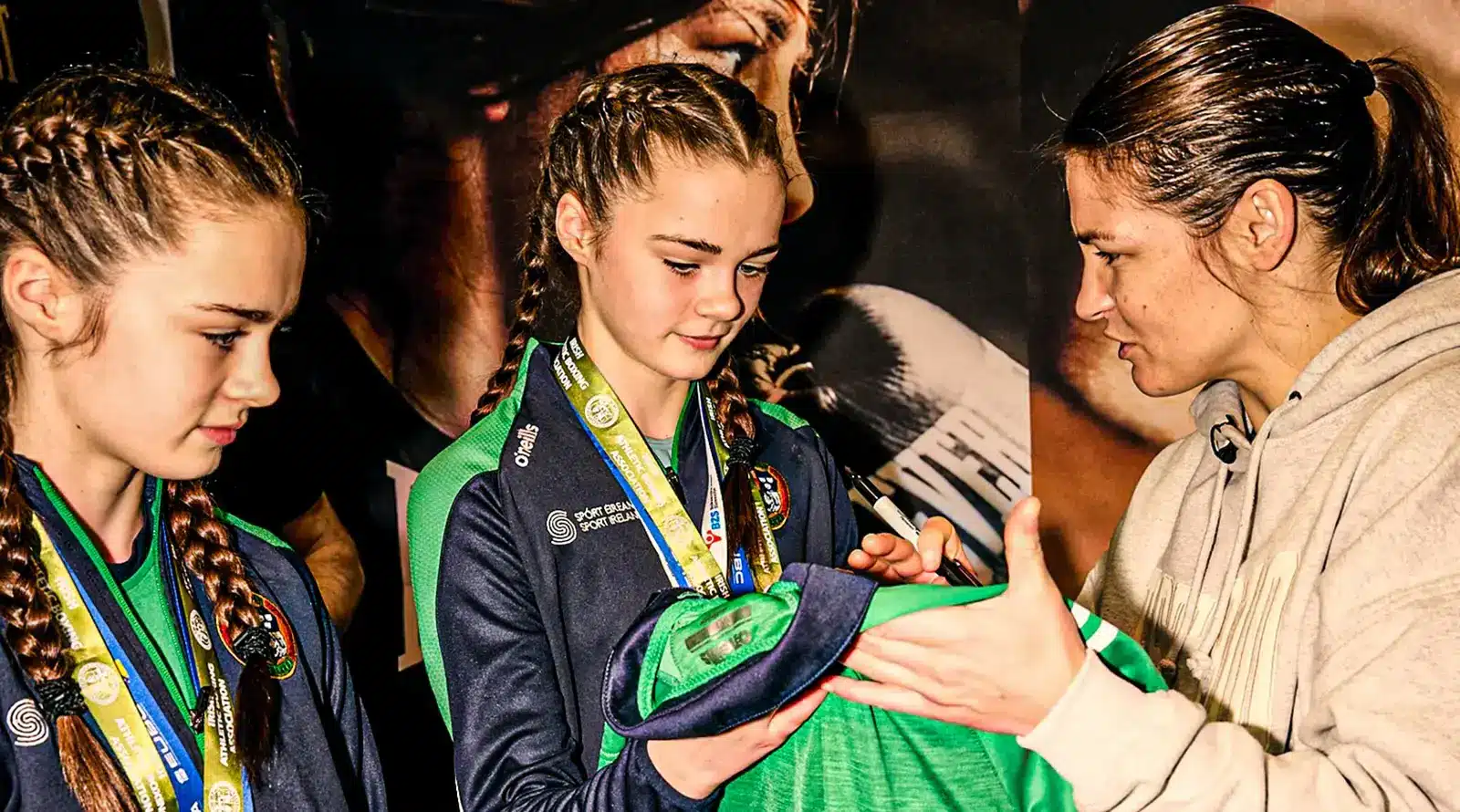 Katie Taylor’s Star Power And Humility Keeps Inspiring 1 katie taylor with fans