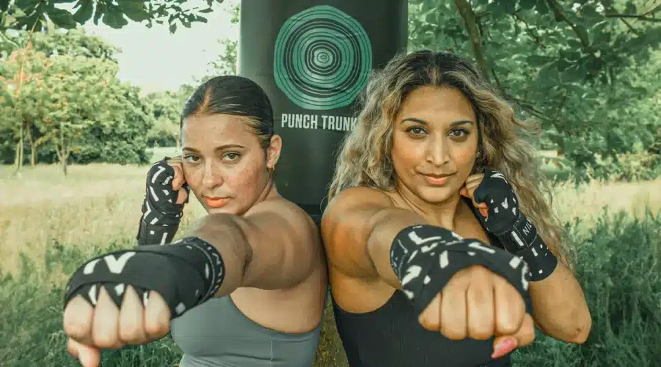 The portable punchbag designed to democratise boxing training