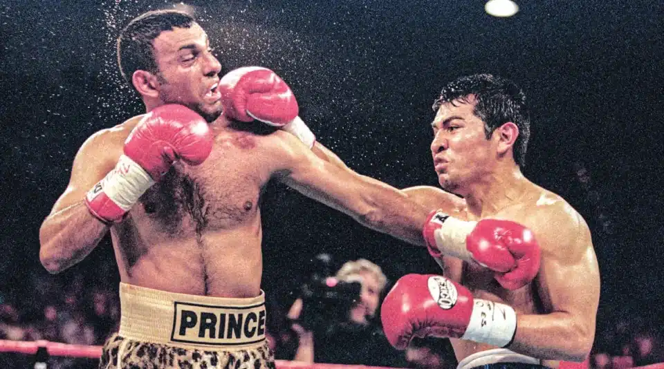Unbeaten Naz was heavily favoured to win but  Marco Antonio Barrera had other ideas